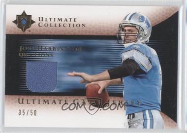 2005 Ultimate Collection - Ultimate Game Jerseys - Gold #GJ-JH - Joey Harrington /50