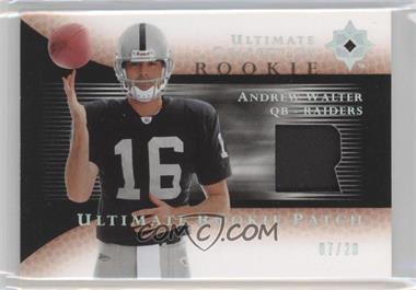 2005 Ultimate Collection - Ultimate Rookie Game Jersey - Spectrum Patch #RJP-AW - Andrew Walter /20