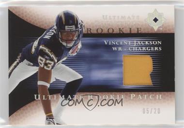 2005 Ultimate Collection - Ultimate Rookie Game Jersey - Spectrum Patch #RJP-VJ - Vincent Jackson /20