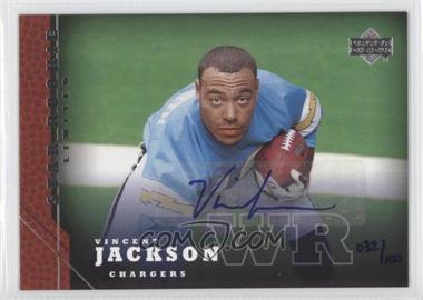 2005 Upper Deck - [Base] - Autographs #214 - Star Rookie - Vincent Jackson /100