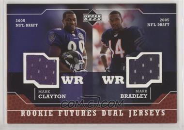 2005 Upper Deck - Rookie Futures Dual Jerseys #RD-CB - Mark Clayton, Mark Bradley