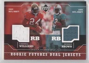 2005 Upper Deck - Rookie Futures Dual Jerseys #RD-WB - Carnell Williams, Ronnie Brown