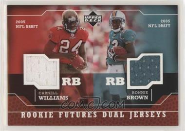 2005 Upper Deck - Rookie Futures Dual Jerseys #RD-WB - Carnell Williams, Ronnie Brown