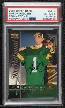 2005 Upper Deck - The National - [Base] #NFL4 - Aaron Rodgers /750 [PSA Authentic PSA/DNA Cert]