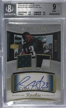 2005 Upper Deck Exquisite Collection - [Base] #100 - Rookie Signature Materials - Ryan Moats /199 [BGS 9 MINT]