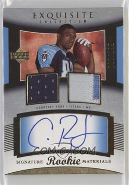 2005 Upper Deck Exquisite Collection - [Base] #105 - Rookie Signature Materials - Courtney Roby /199