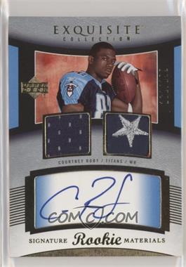 2005 Upper Deck Exquisite Collection - [Base] #105 - Rookie Signature Materials - Courtney Roby /199