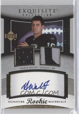 2005 Upper Deck Exquisite Collection - [Base] #110 - Rookie Signature Materials - Andrew Walter /199