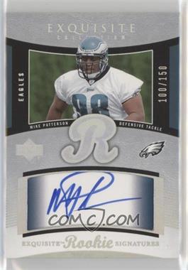 2005 Upper Deck Exquisite Collection - [Base] #64 - Exquisite Rookie Signatures - Mike Patterson /150