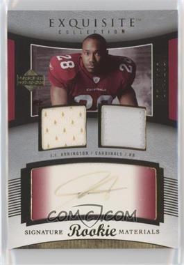 2005 Upper Deck Exquisite Collection - [Base] #85 - Rookie Signature Materials - J.J. Arrington /199