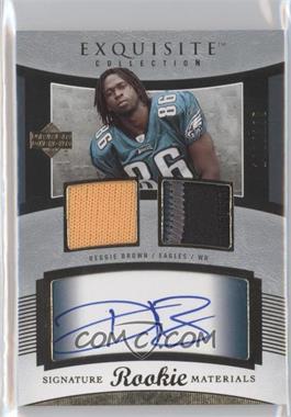 2005 Upper Deck Exquisite Collection - [Base] #87 - Rookie Signature Materials - Reggie Brown /199