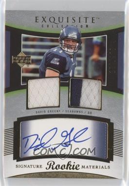 2005 Upper Deck Exquisite Collection - [Base] #94 - Rookie Signature Materials - David Greene /199