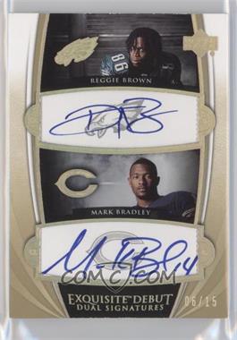 2005 Upper Deck Exquisite Collection - Exquisite Debut Dual Signatures #ED2-BB - Reggie Brown, Mark Bradley /15