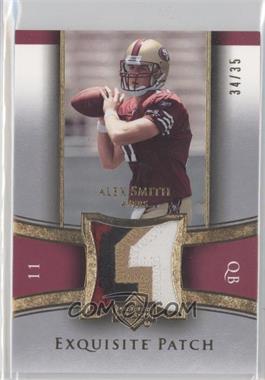 2005 Upper Deck Exquisite Collection - Exquisite Patch - Gold #EP-AS - Alex Smith /35