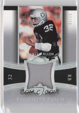 2005 Upper Deck Exquisite Collection - Exquisite Patch - Silver Holofoil #EP-AL - Marcus Allen /15