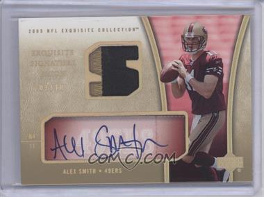 2005 Upper Deck Exquisite Collection - Signature Patch #ESP-AS - Alex Smith /10