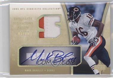 2005 Upper Deck Exquisite Collection - Signature Patch #ESP-MK - Mark Bradley /10