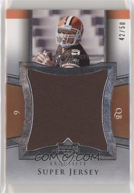 2005 Upper Deck Exquisite Collection - Super Jersey #SJ-CF - Charlie Frye /50