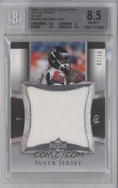 2005 Upper Deck Exquisite Collection - Super Jersey #SJ-MV - Michael Vick /50 [BGS 8.5 NM‑MT+]