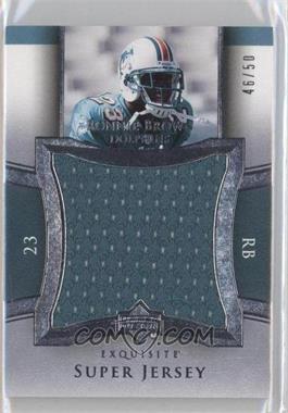 2005 Upper Deck Exquisite Collection - Super Jersey #SJ-RB - Ronnie Brown /50