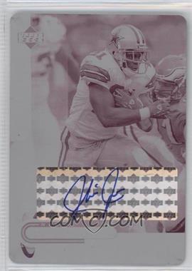 2005 Upper Deck NFL Foundations - [Base] - Printing Plate Magenta #24 - Julius Jones /1