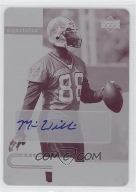 2005 Upper Deck NFL Foundations - [Base] - Printing Plate Magenta #254 - Rookie Foundations Signatures - Mike Williams /1