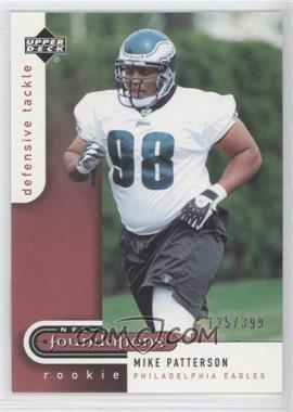 2005 Upper Deck NFL Foundations - [Base] #125 - Rookie Foundations - Mike Patterson /399