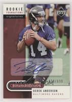 Rookie Foundations Signatures - Derek Anderson #/699