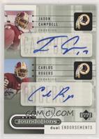 Jason Campbell, Carlos Rogers #/75