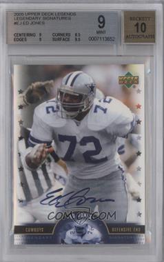 2005 Upper Deck NFL Legends - Legendary Signatures #LS-EJ - Too Tall Jones [BGS 9 MINT]