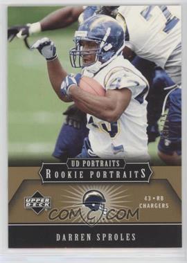 2005 Upper Deck Portraits - [Base] - Gold #125 - Darren Sproles /75