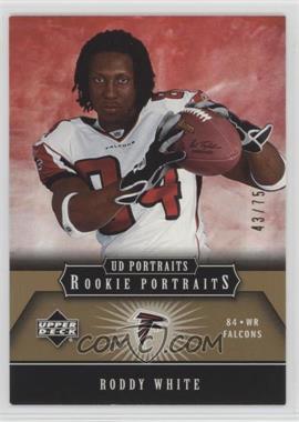 2005 Upper Deck Portraits - [Base] - Gold #131 - Roddy White /75 [Noted]