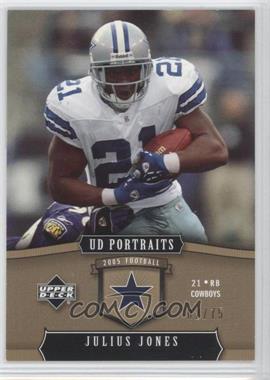 2005 Upper Deck Portraits - [Base] - Gold #23 - Julius Jones /75