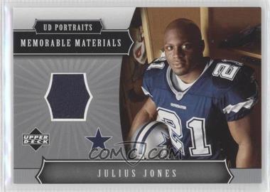 2005 Upper Deck Portraits - Memorable Materials #MM-JJ - Julius Jones