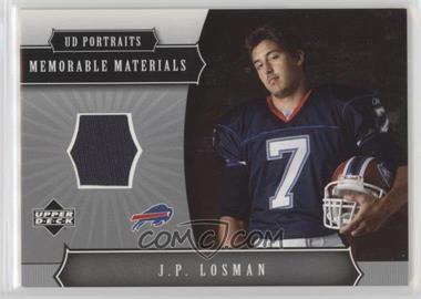 2005 Upper Deck Portraits - Memorable Materials #MM-JL - J.P. Losman