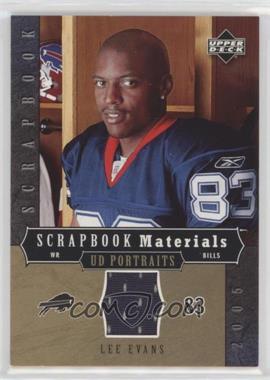 2005 Upper Deck Portraits - Scrapbook Materials #SB-LE - Lee Evans