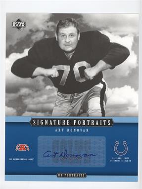 2005 Upper Deck Portraits - Signature Portraits #SP-59 - Art Donovan