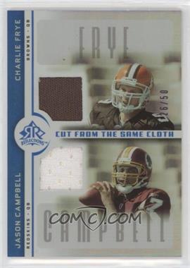 2005 Upper Deck Reflections - Cut from the Same Cloth - Blue #CC-FC - Charlie Frye, Jason Campbell /50