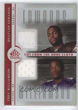 2005 Upper Deck Reflections - Cut from the Same Cloth #CC-ET - Braylon Edwards, Troy Williamson