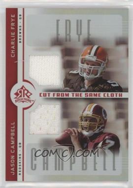2005 Upper Deck Reflections - Cut from the Same Cloth #CC-FC - Charlie Frye, Jason Campbell