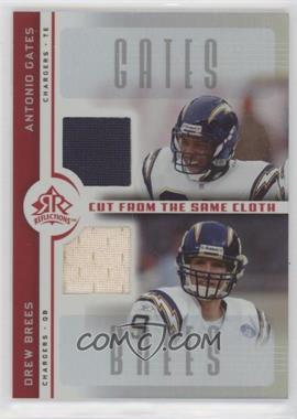 2005 Upper Deck Reflections - Cut from the Same Cloth #CC-GB - Antonio Gates, Drew Brees [EX to NM]