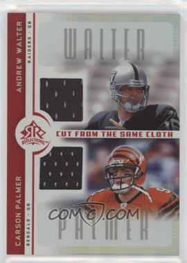 2005 Upper Deck Reflections - Cut from the Same Cloth #CC-PW - Andrew Walter, Carson Palmer