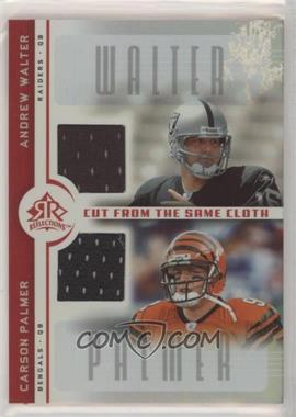 2005 Upper Deck Reflections - Cut from the Same Cloth #CC-PW - Andrew Walter, Carson Palmer [Good to VG‑EX]