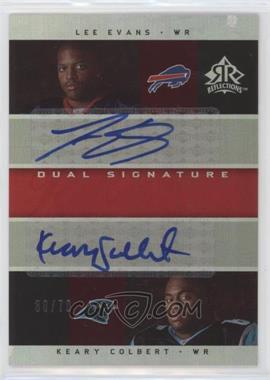 2005 Upper Deck Reflections - Dual Signature Reflections #DS-EC - Lee Evans, Keary Colbert /70