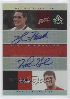 2005 Upper Deck Reflections - Dual Signature Reflections #DS-PG - David Pollack, David Greene /70