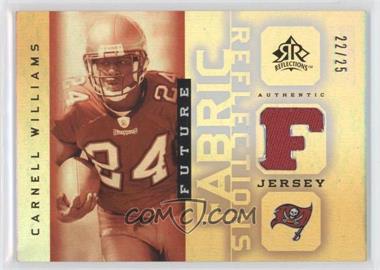 2005 Upper Deck Reflections - Future Fabric Reflections - Gold #FFR-CW - Carnell Williams /25