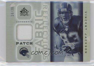 2005 Upper Deck Reflections - Future Fabric Reflections - Patch #FFRP-VJ - Vincent Jackson /30
