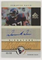 Domanick Davis #/89