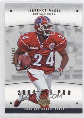 2005 Upper Deck Rookie Debut - 2004 All-Pros - Gold #AP-28 - Terrence McGee /100