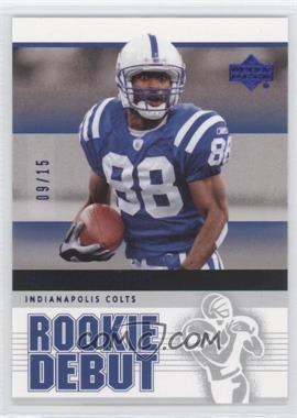 2005 Upper Deck Rookie Debut - [Base] - Blue #42 - Marvin Harrison /15